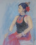 Elsa's beauty and grace have inspired artists to paint her.  See the artwork of Lorraine Wellman, featured at the Steveston Folk Guild on October 21.