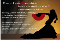 Sangre Morena was honored to perform traditional Mexican songs for Rosario Ancer and Victor Kolstee of Flamenco Rosario during their birthday celebration and third annual gala event.
