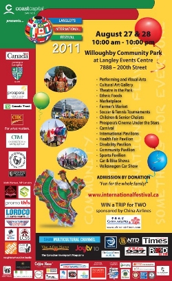 Sangre Morena joined many other international artists at the Langley International Festival on Sunday August 28.