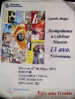 Sangre Morena performed in a celebration of the 13th anniversary of the <i>Spanglish</i>, May 28, 2011.